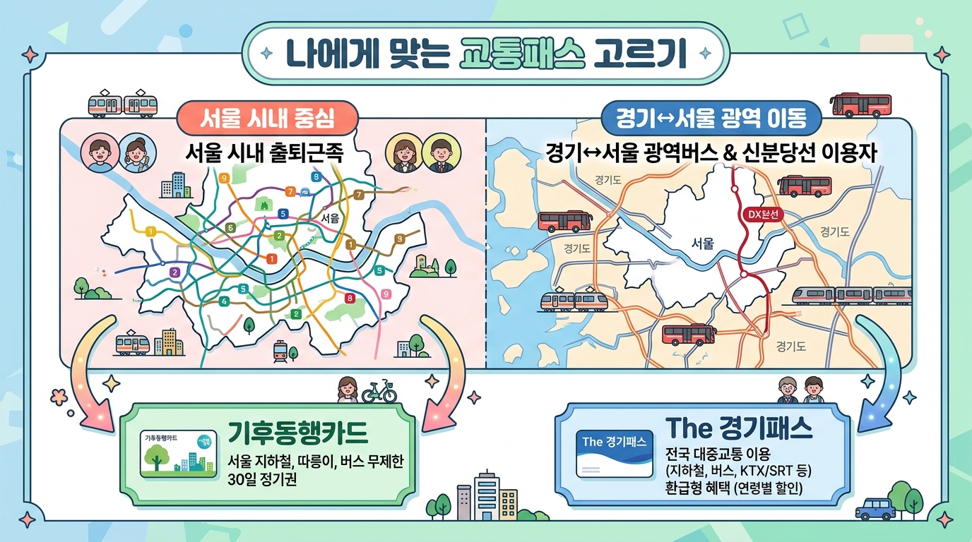 서울 시내 직장인 vs 경기·인천 광역 통근자 맞춤형 선택 기준