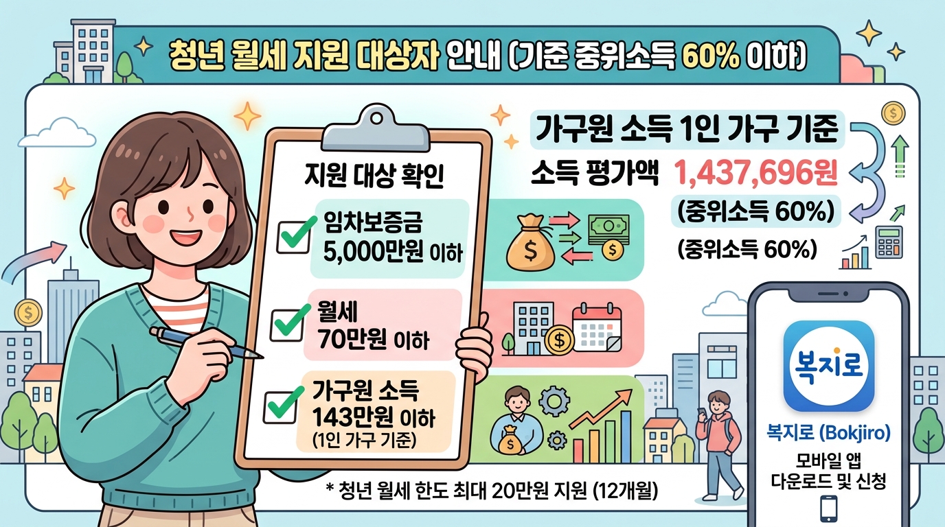 보증금 5천만·월세 70만 원 상한 요건과 전입신고 필수 규칙