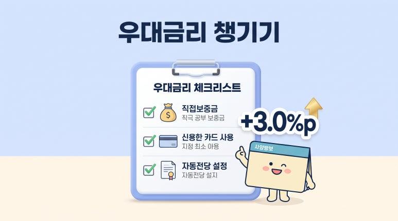 은행별 우대금리 3%p 챙기고 단번에 통과하는 사전 준비 노하우