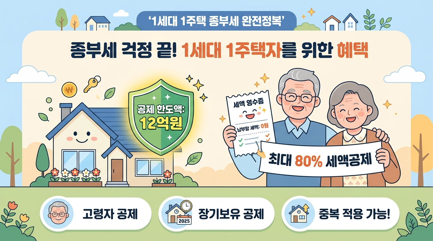 2026년 종부세 1세대 1주택자 공시가격 12억 원 기본공제