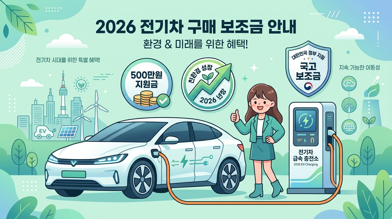 2026년 전기차 보조금 100% 지급 기준과 차량 가격 상한선