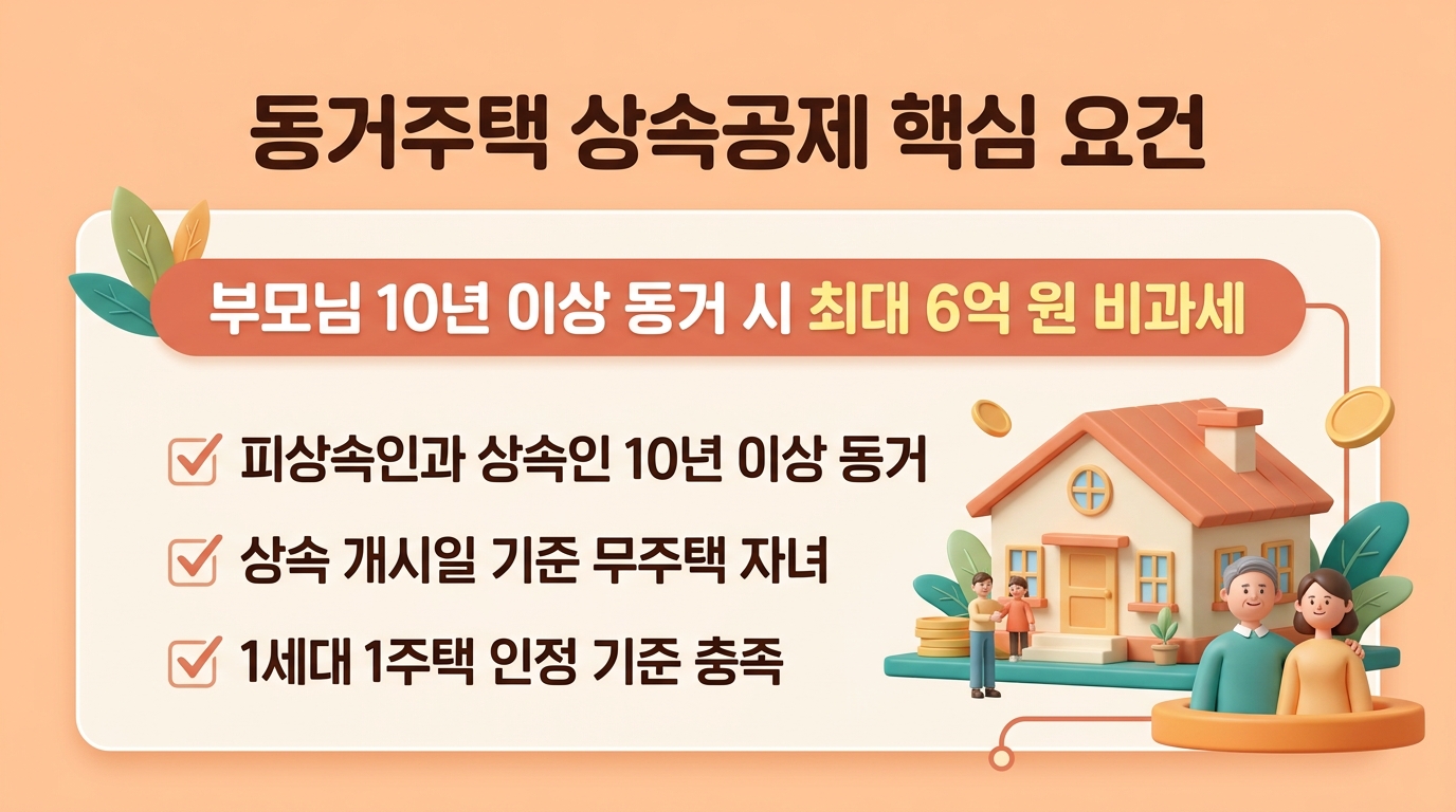 동거주택 상속공제 핵심 요건 안내
