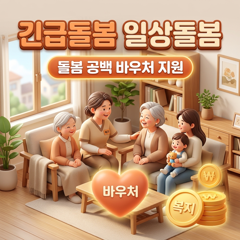 2026년 긴급돌봄 및 일상돌봄 서비스 확대: 돌봄 공백 바우처 신청 자격 및 본인부담금 기준
