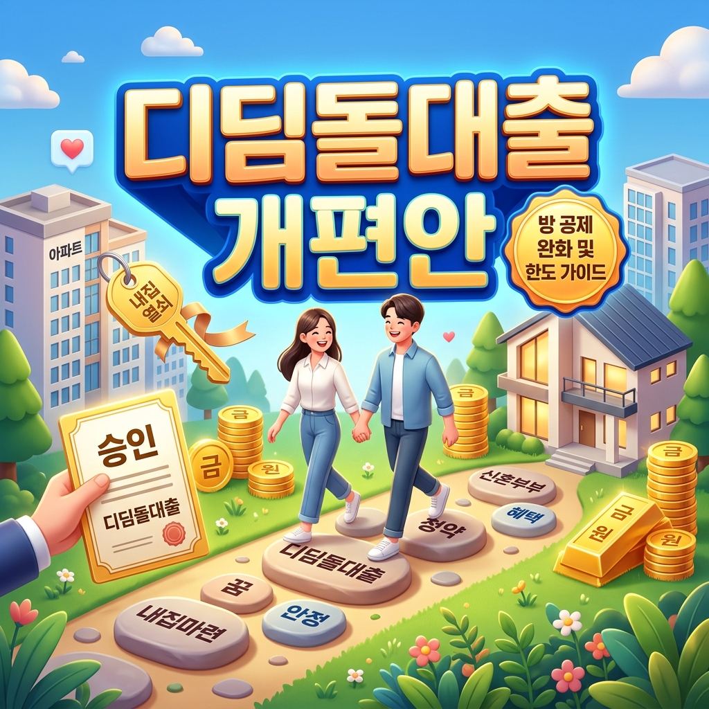 2026년 디딤돌대출 실거주 의무 및 한도 축소 개편안: 신혼부부·생애최초 방공제 제외 완화 신청법