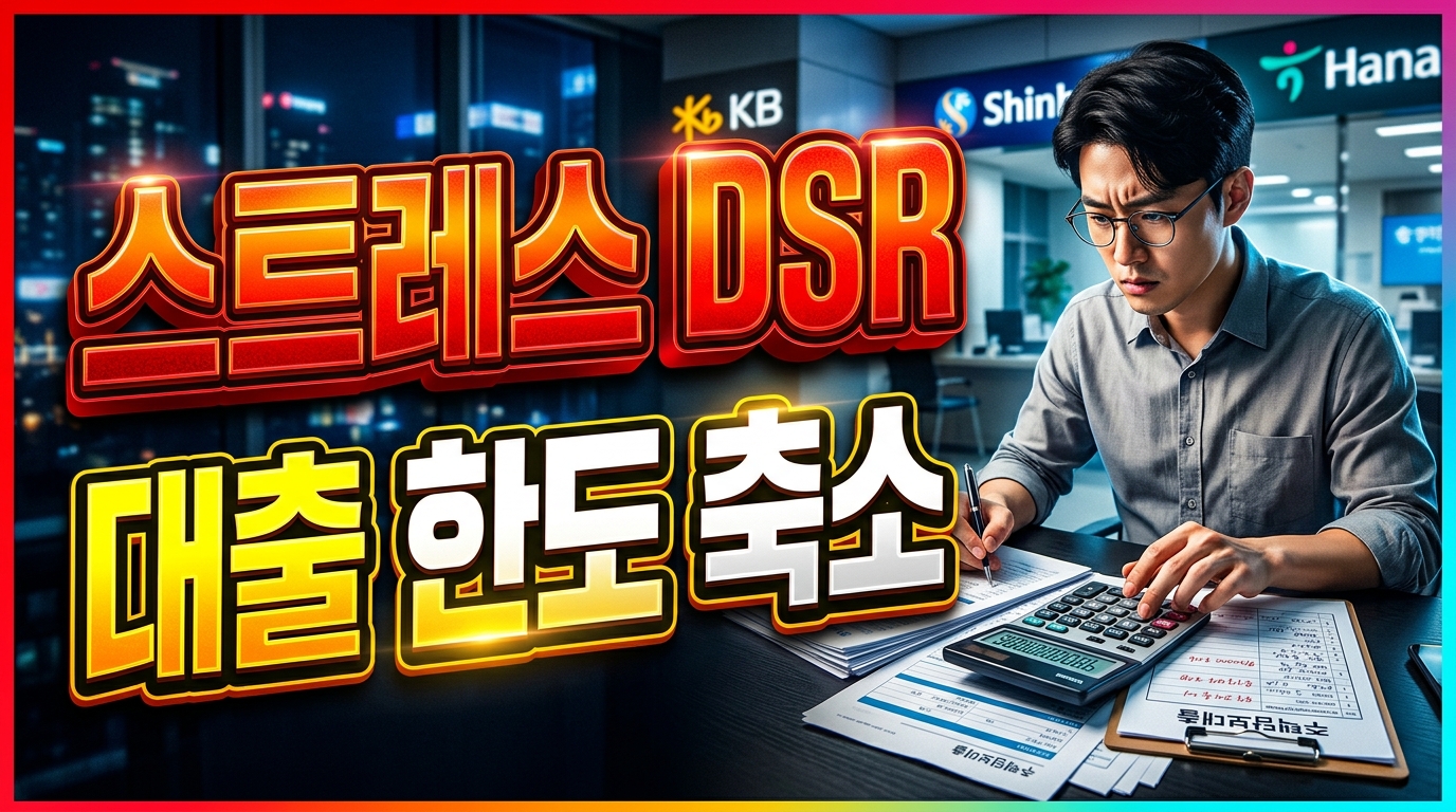 3단계 스트레스 DSR 계산하는 법 및 대출 한도 변화: 주담대 실행 전 필수 체크리스트