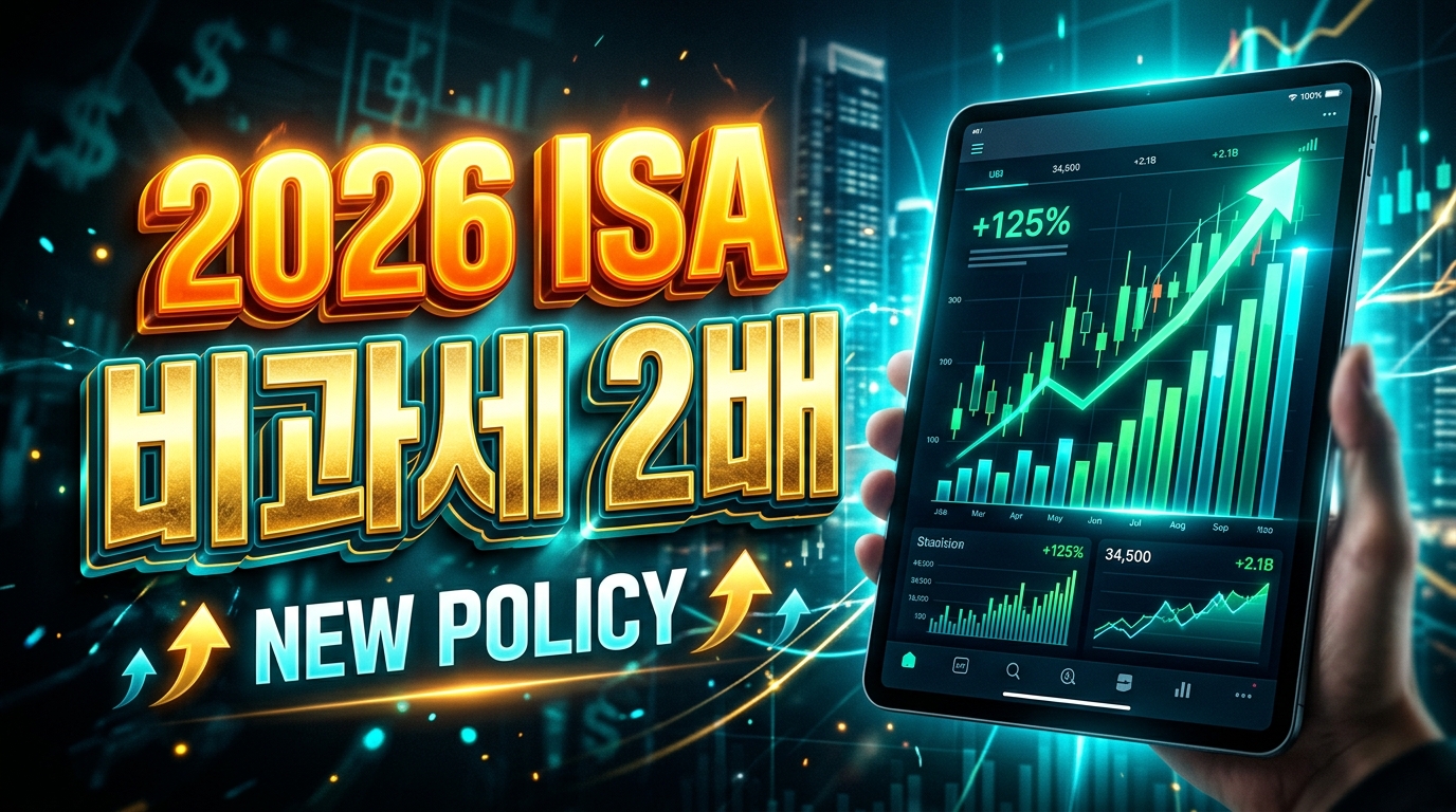 2026년 ISA 계좌 비과세 한도 2배 상향 및 국내투자형 신설: 일반형·서민형 혜택 비교와 단점 극복법