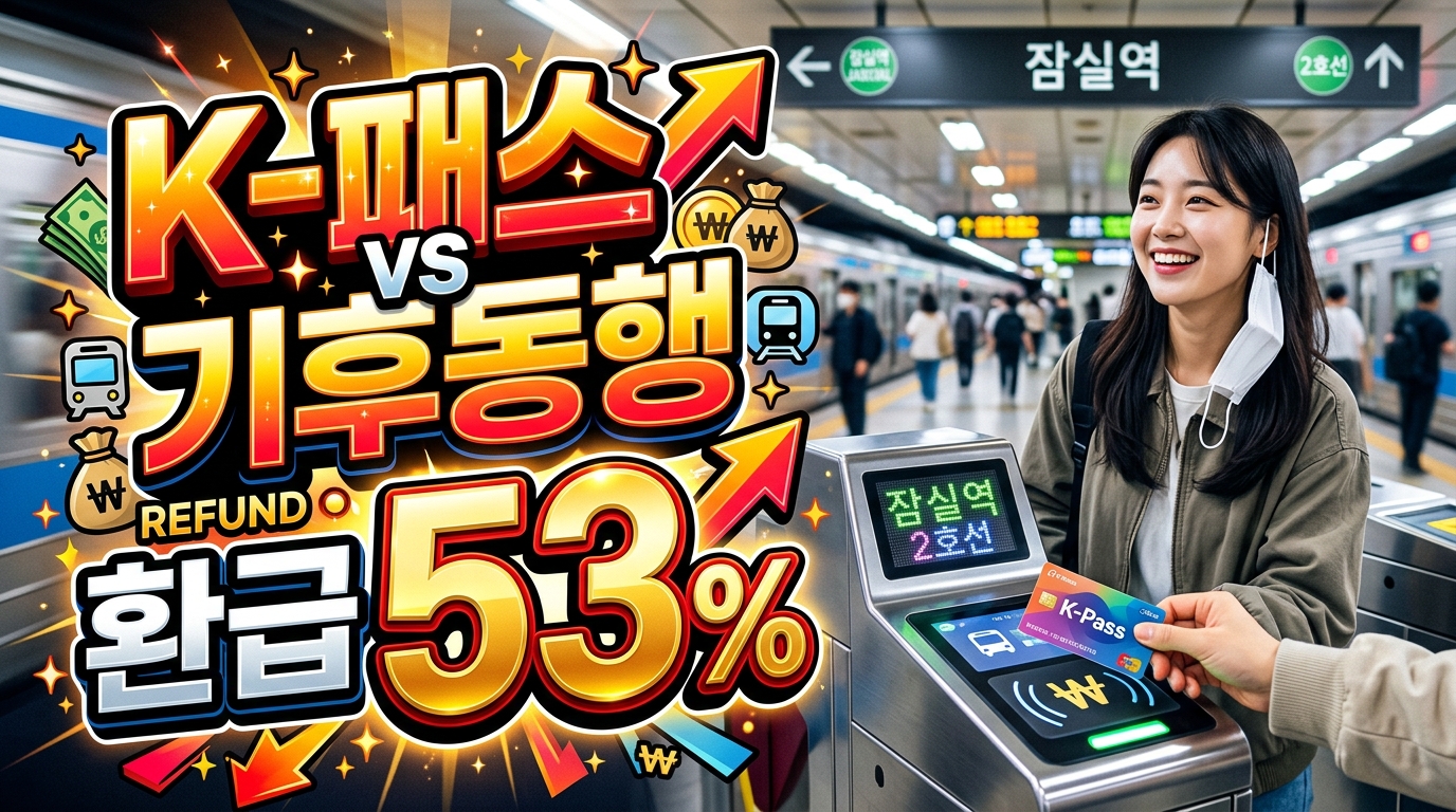 K-패스 vs 기후동행카드 vs 더경기패스 완벽 비교: 내 출퇴근 환급 카드 선택법