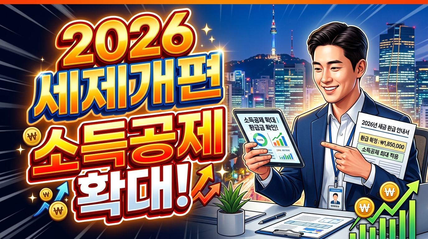 2026년 세제개편안 핵심 요약: 직장인 소득공제부터 부동산 양도세까지 변경점 총정리