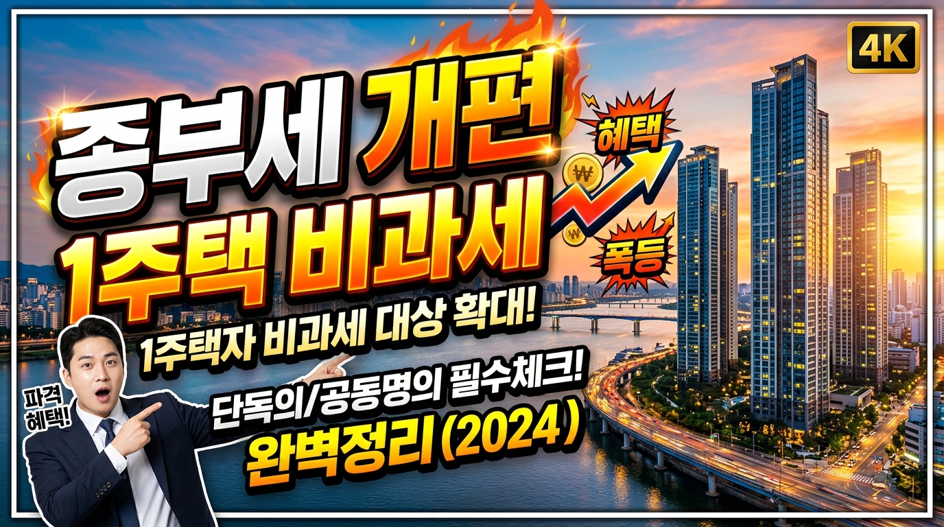종부세 1세대 1주택 실거주 요건 및 고가주택 양도소득세 비과세 공제 한도 가이드