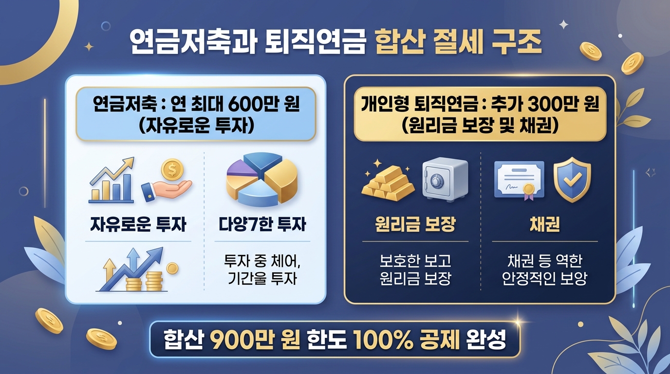 연금저축과 퇴직연금 합산 절세 구조