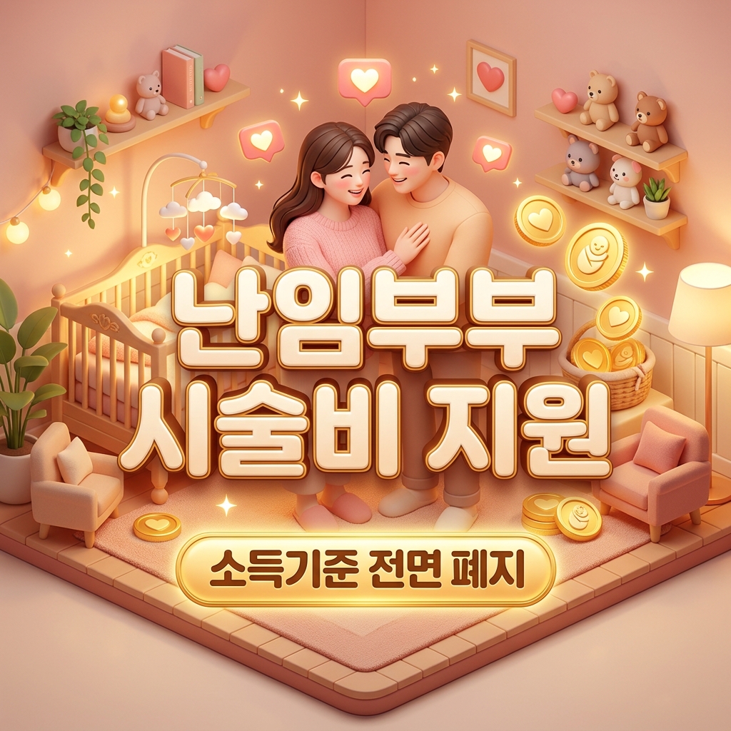 2026년 난임부부 시술비 지원 확대: 소득 기준 전면 폐지 및 횟수 제한 완화 신청 가이드