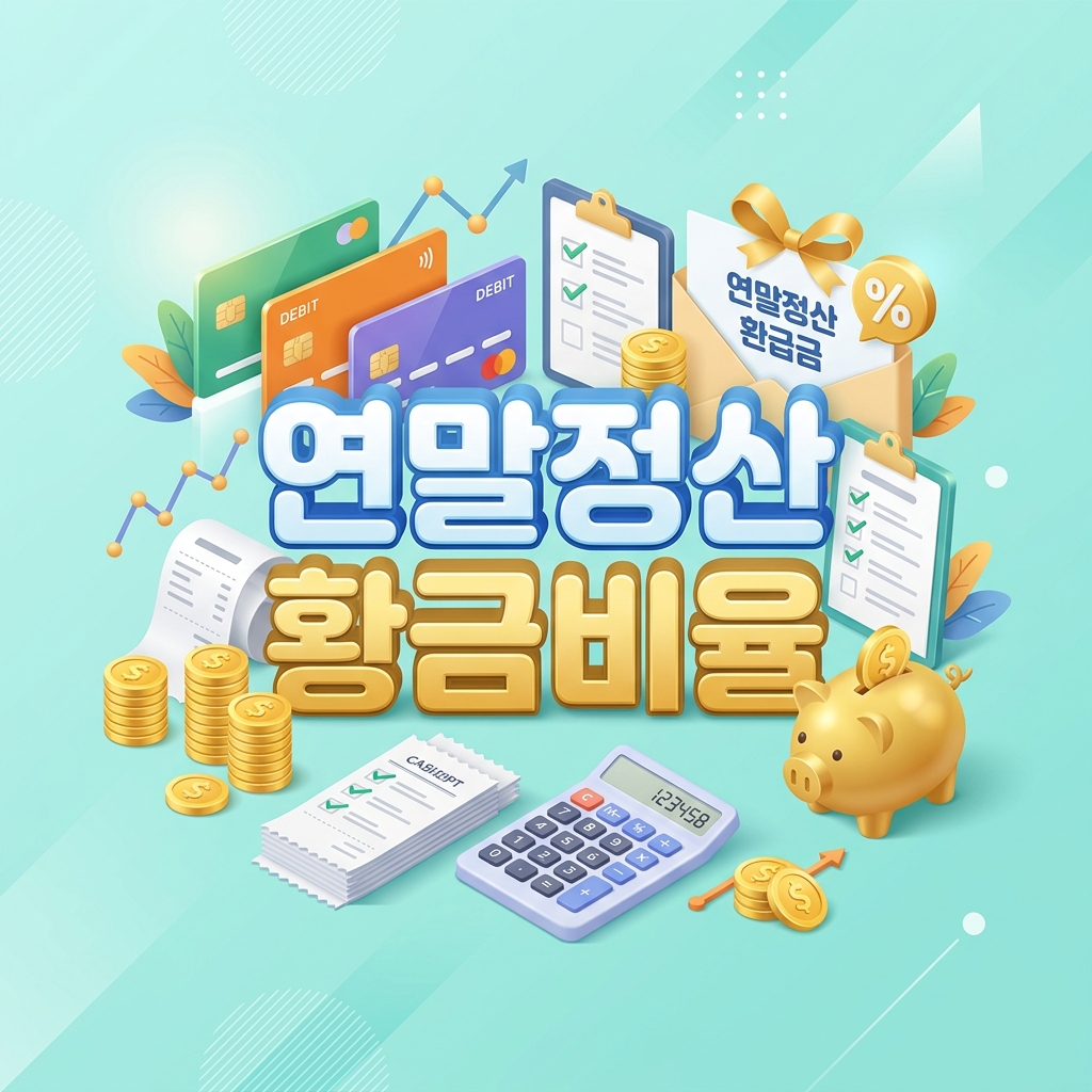 2026년 연말정산 미리보기 및 신용카드 vs 체크카드 소득공제 황금비율 계산법