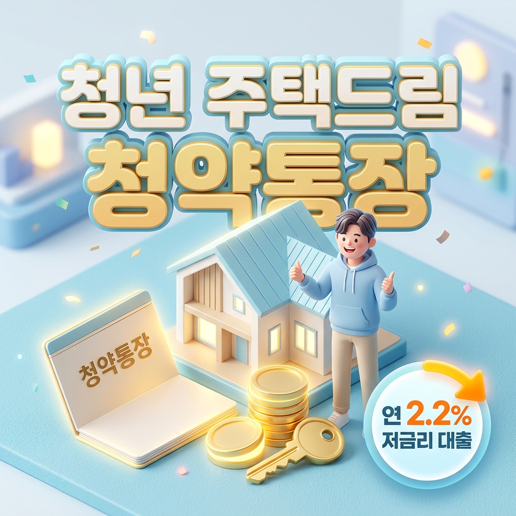 2026년 청년 주택드림 청약통장 전환 및 연 2.2% 저금리 대출 연계: 가입 자격 및 소득공제 가이드
