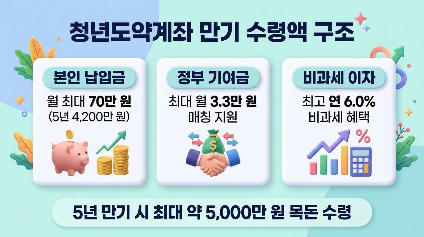 청년도약계좌 만기 수령액 구조